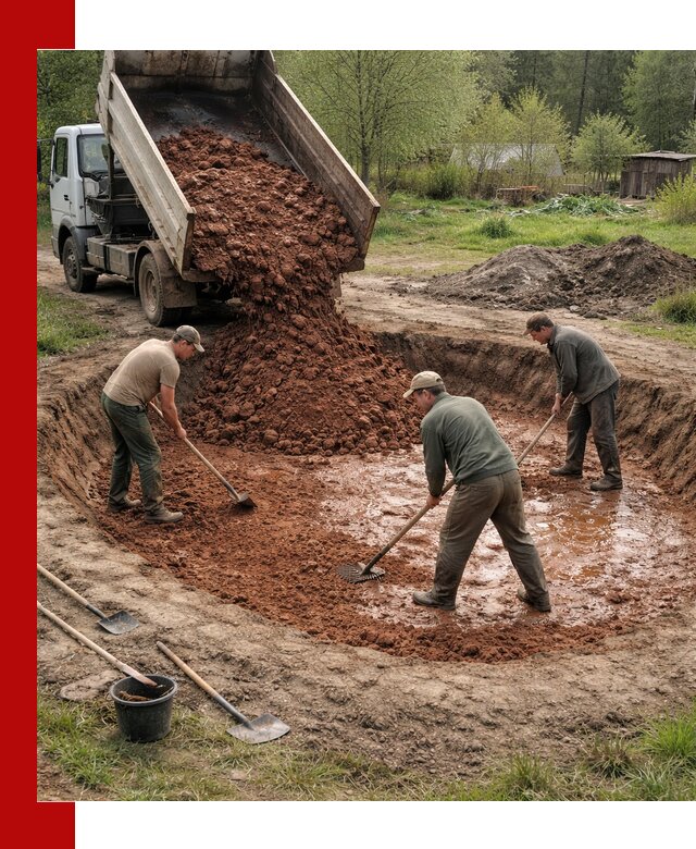 Купить качественную глину для пруда в Пскове