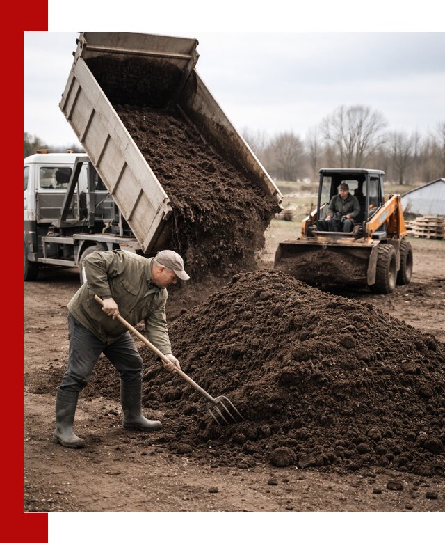 Доставка и продажа перегноя в Пскове быстро и дешево