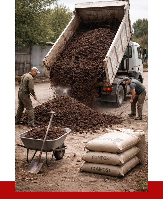 Купить компост в Пскове от 4263 р. за куб с доставкой | ПРОНЕРУДПск