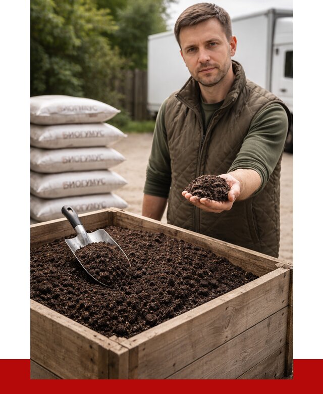 Купить биогумус в Пскове с доставкой от 8628 р. за куб | ПРОНЕРУДПск