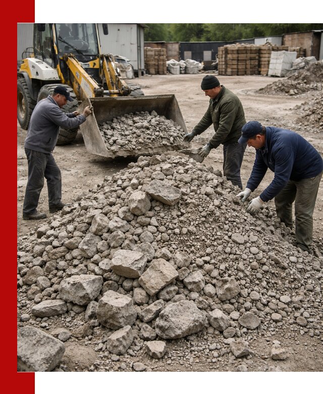 Демонтаж и вывоз бой бетона в Пскове