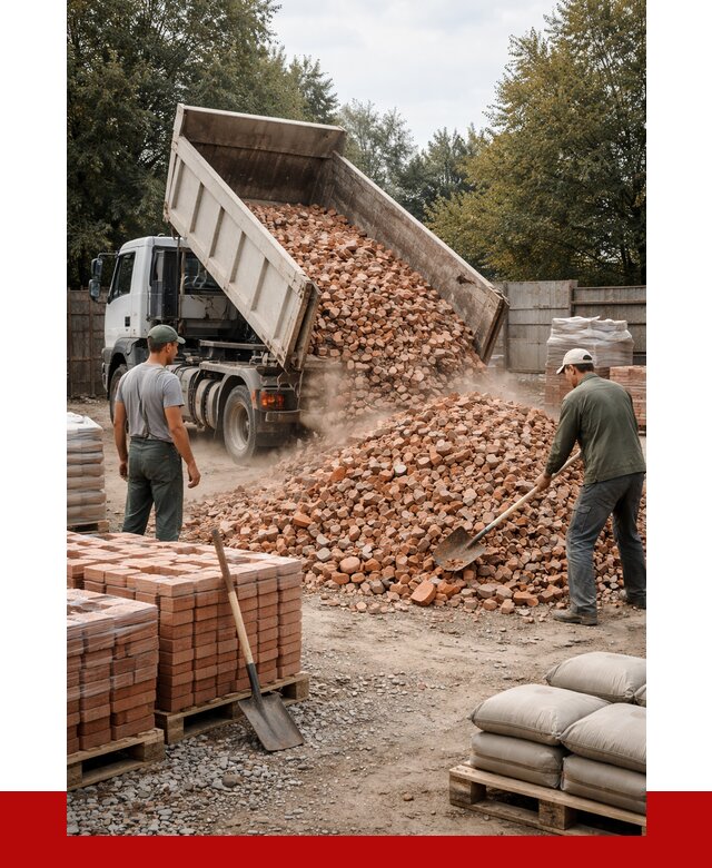 Бой кирпича в Пскове с доставкой от 4263 руб/куб | ПРОНЕРУДПск