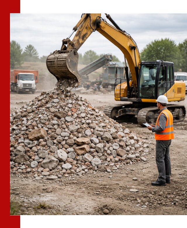 Доставка и вывоз строительного боя в Пскове