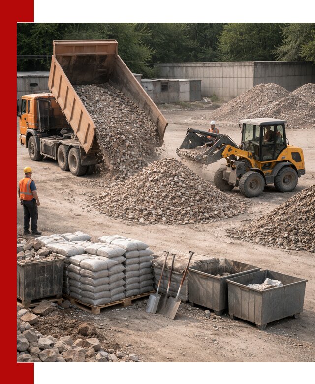 Вторичные материалы для отсыпки в Пскове — поставка и доставка