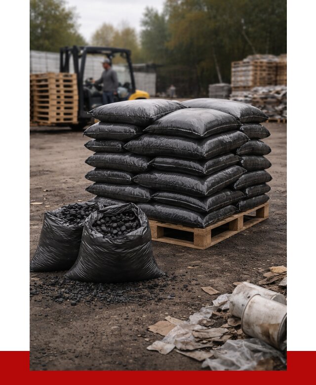 Купить уголь в мешках с доставкой в Пскове от 7613 р. | ПРОНЕРУДПск