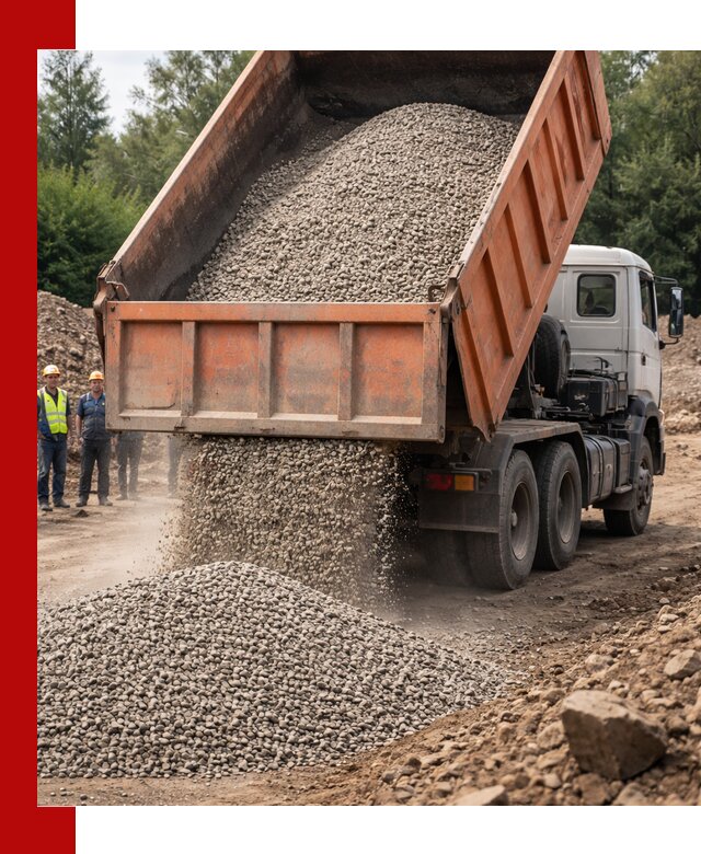 Доставка сыпучих материалов самосвалом в Пскове быстро и надежно