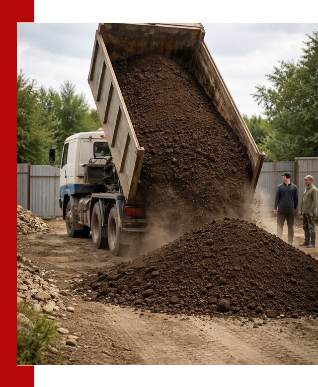 Доставка самосвалом 10 кубов в Пскове быстро и надёжно