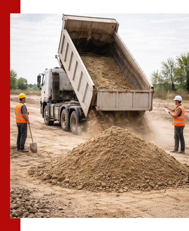 Доставка самосвалом 15 кубов в Пскове за город и по городу