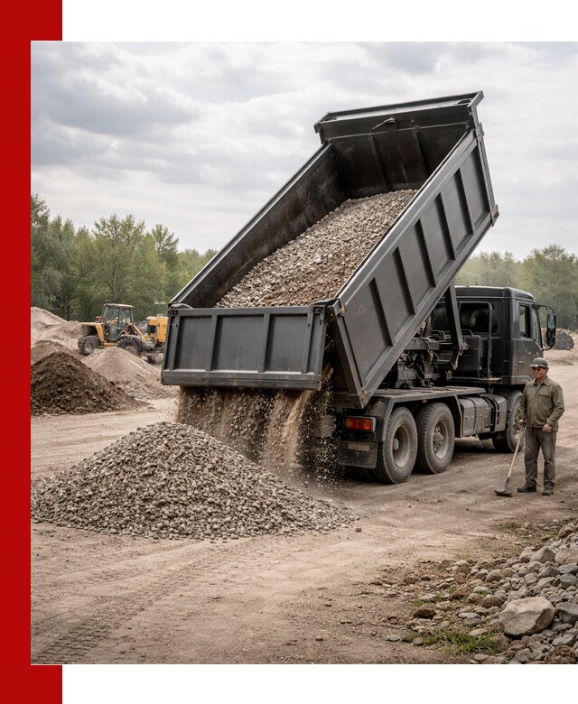 Доставка самосвалом 30 м3 по выгодным ценам в Пскове