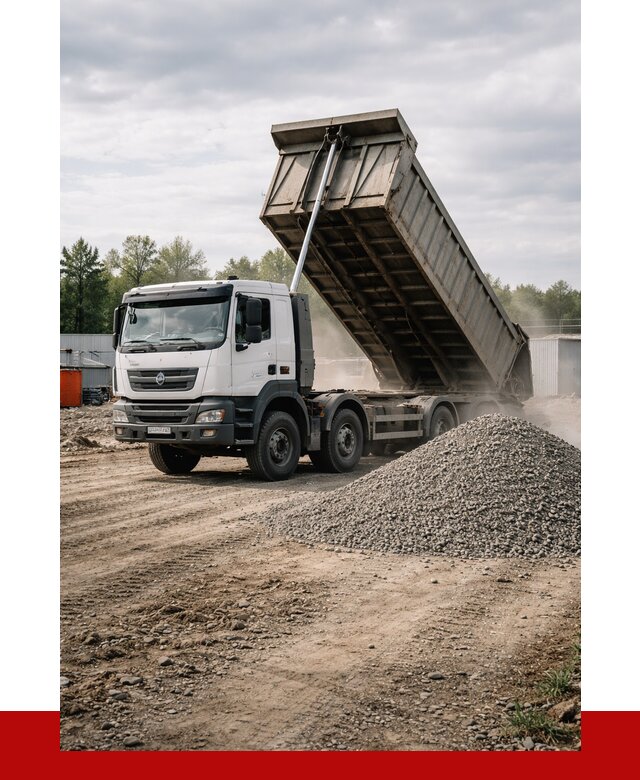 Доставка самосвалом 40 кубов в Пскове от 9135 р. | ПРОНЕРУДПск