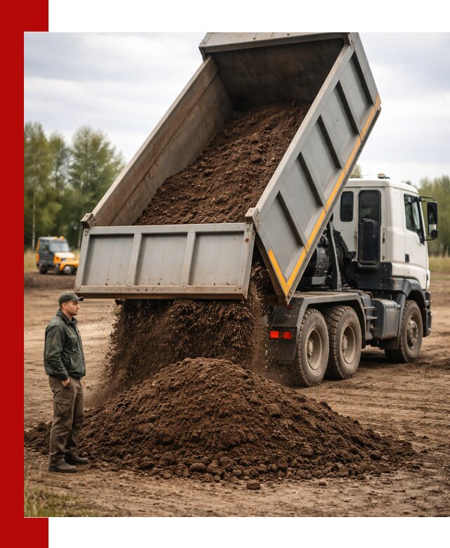 Аренда самосвала с водителем в Пскове для сыпучих грузов и навоза