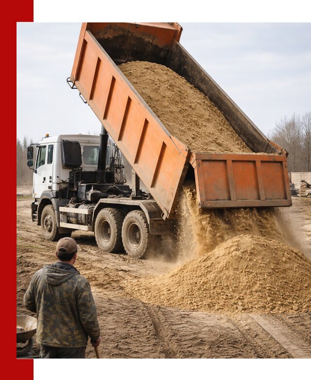 Аренда самосвала 20 тонн для перевозки грузов в Пскове
