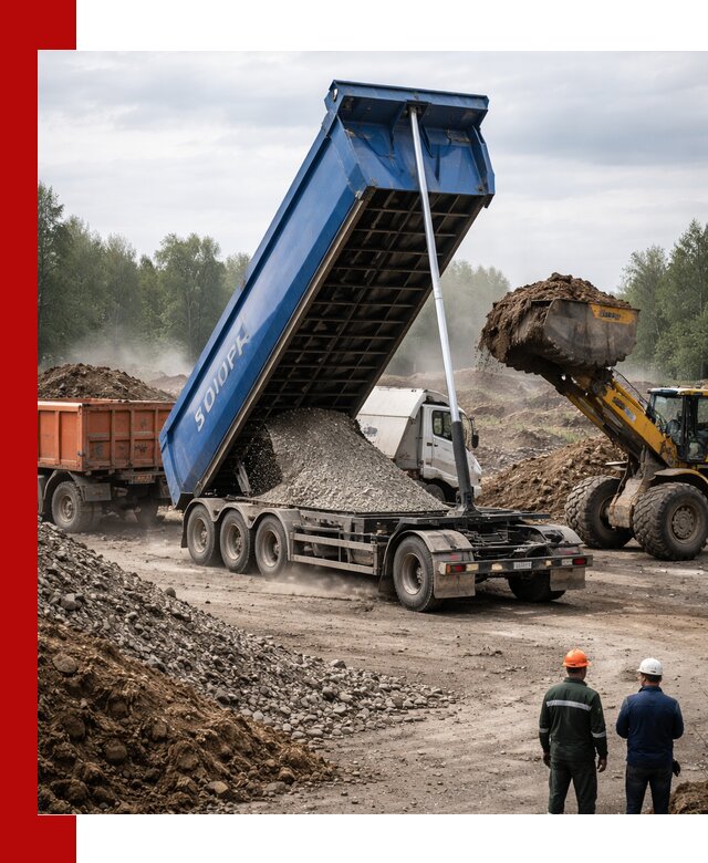 Аренда тонар 40 тонн в Пскове с доставкой материалов