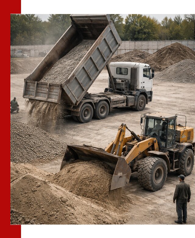 Перевозка сыпучих грузов самосвалами и бортовыми в Пскове