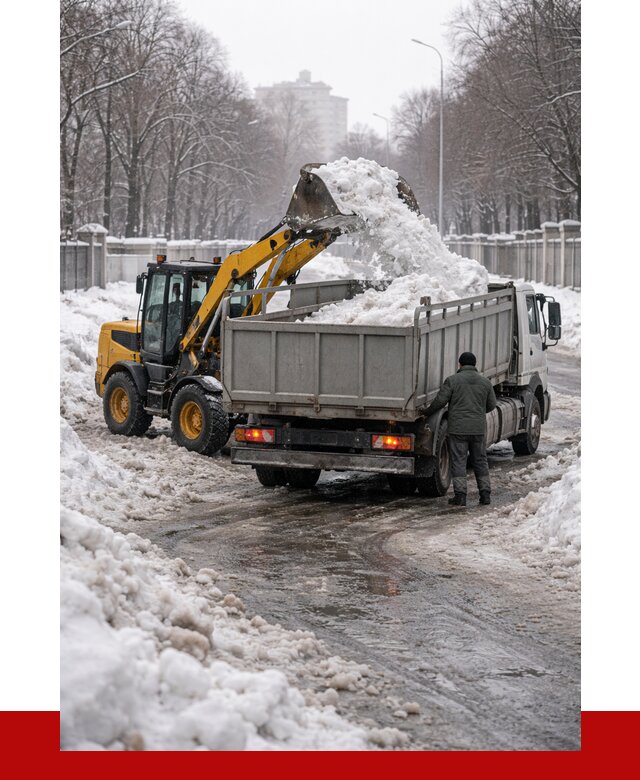 Вывоз снега с погрузкой в Пскове от 3553 р. ПРОНЕРУДПск