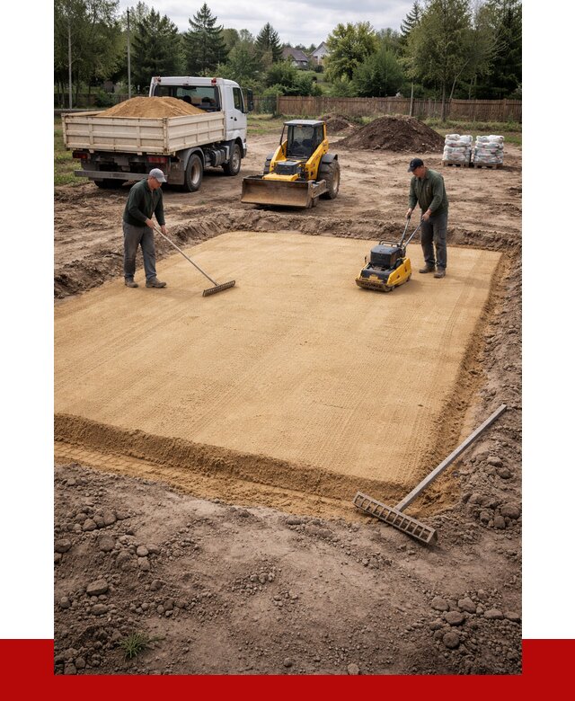 Устройство песчаной подушки в Пскове от 4568 р. ПРОНЕРУДПск